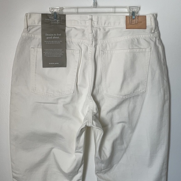 Everlane The High Rise Cheeky Straight Jean White 33 - Picture 5 of 11